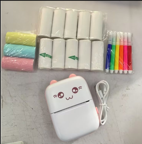 Mini imprimante portable Bluetooth WiFi, nouvelle imprimante pour téléphone portable, impression de photos et de titres, impression rapide, imprimante d'étiquettes d'erreur pour étudiants.