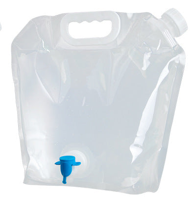 Sac à eau pliable et portable en PVC pour le camping et la randonnée.