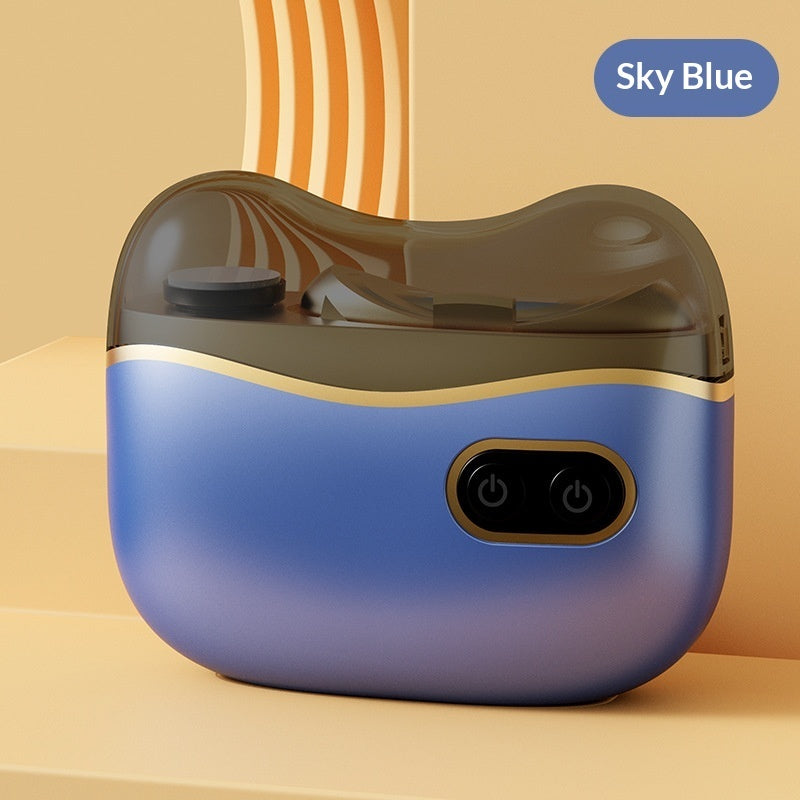 Coupe-ongles électrique portable et silencieux, sans fil et rechargeable, pour une utilisation à domicile. Conception sûre anti-pincement pour les ongles des mains et des pieds.
