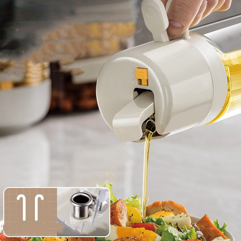 Vaporisateur d'huile 2 en 1 pour barbecue, huile de cuisson, huile d'olive, huile de cuisson, vinaigre