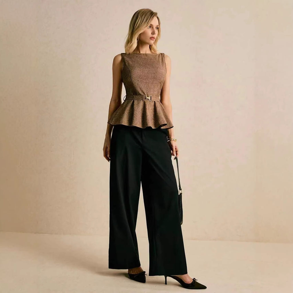 Haut bouffant uni qui met en valeur votre silhouette