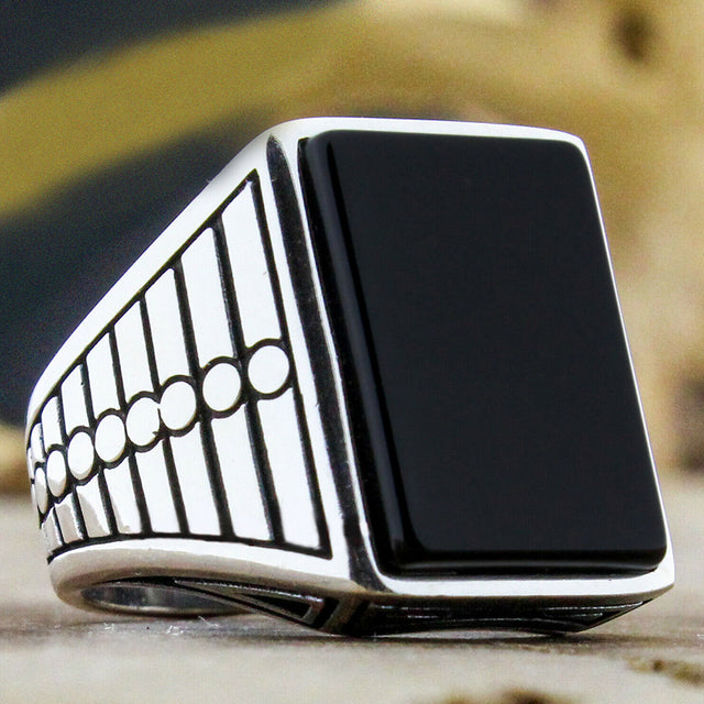 Bague turque rétro faite à la main, style vintage, double épée
