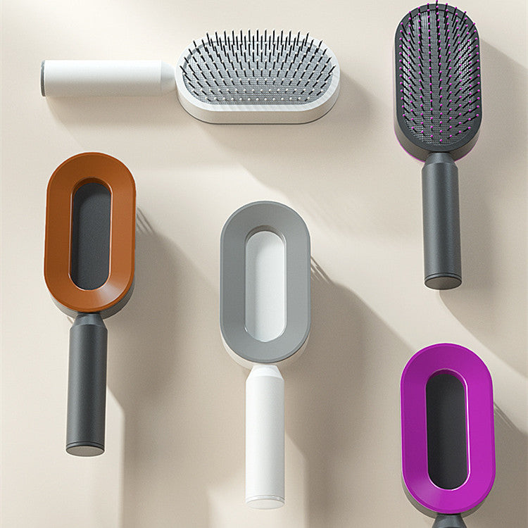 Brosse à cheveux autonettoyante pour femmes, nettoyage en une seule étape, anti-chute de cheveux, massage du cuir chevelu par airbag, peigne antistatique.