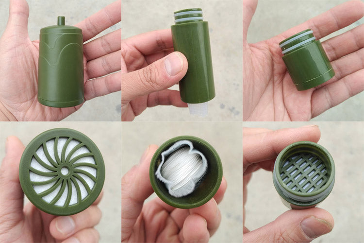 Purificateur d'eau extérieur multi-étapes pour la survie en situation d'urgence en camping sauvage