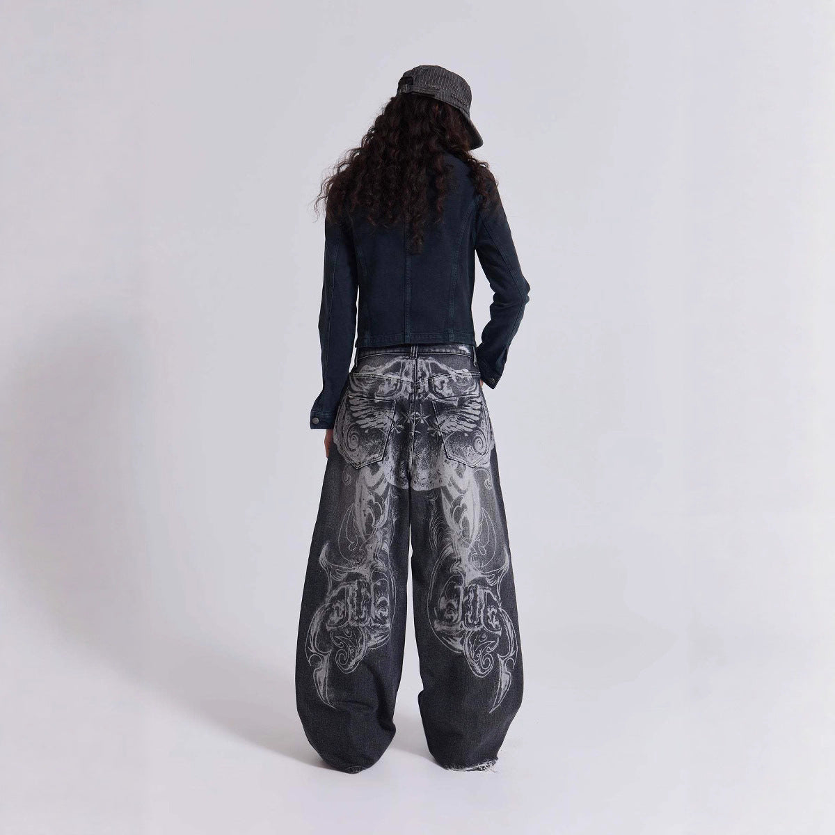 Pantalons droits streetwear rétro Y2K pour hommes et femmes