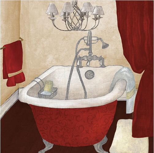 Poster sur toile moderne rétro – Décoration murale salle de bain