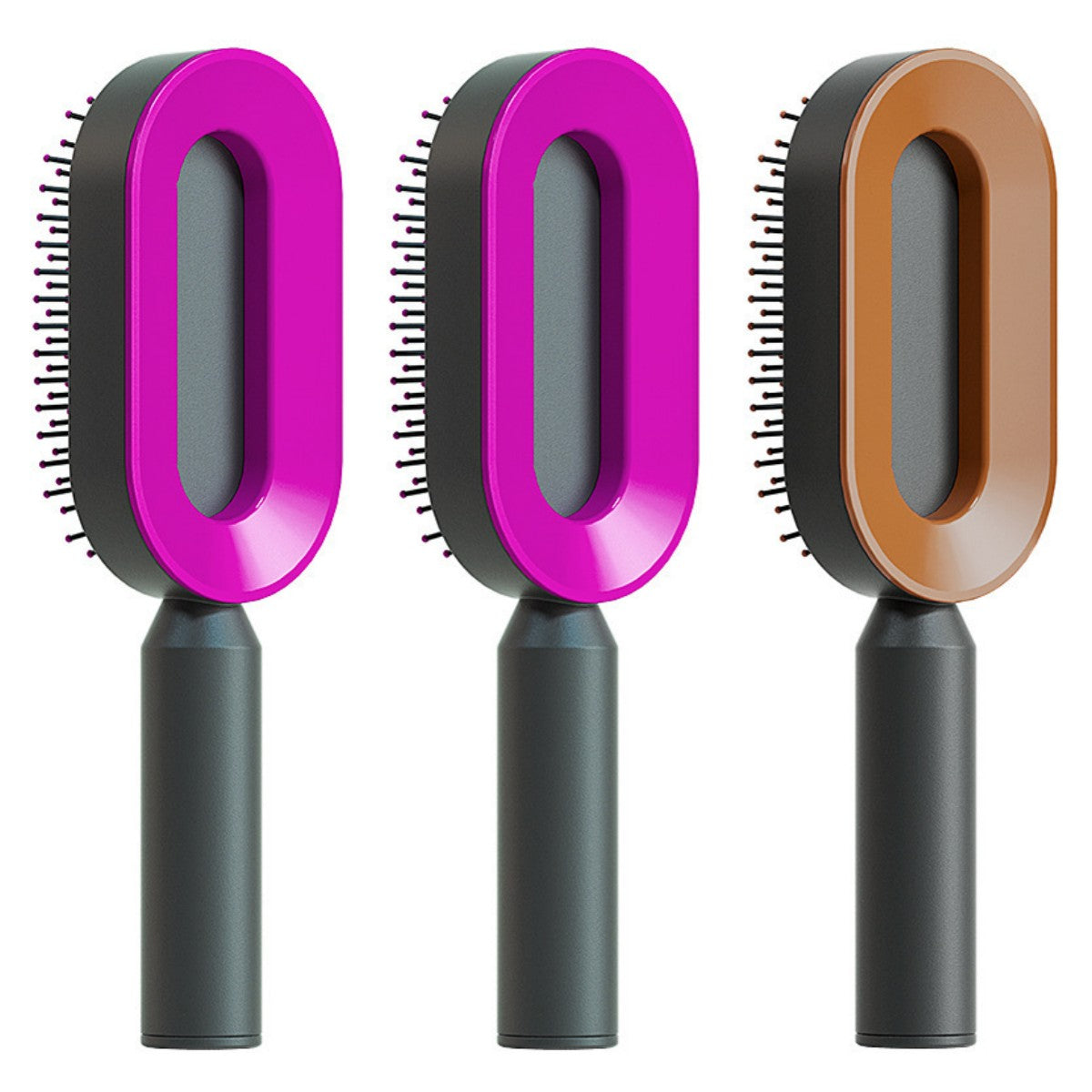 Brosse à cheveux autonettoyante pour femmes, nettoyage en une seule étape, anti-chute de cheveux, massage du cuir chevelu par airbag, peigne antistatique.