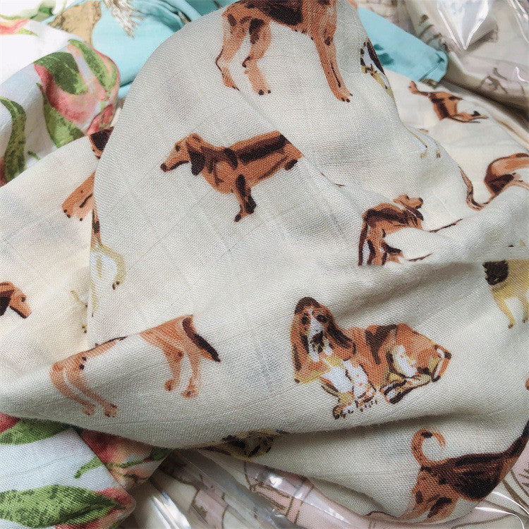 Couverture d'emmaillotage pour bébé en coton biologique naturel