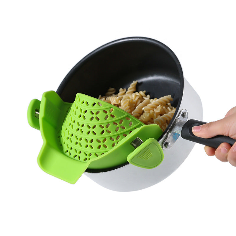 Bouchon d'égouttage latéral en silicone pour casserole, accessoire de cuisine