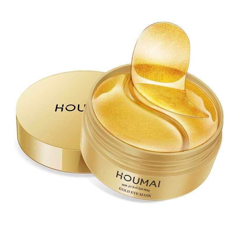 Masque contour des yeux Houmai Lady 24k à l'or, soin hydratant pour la peau