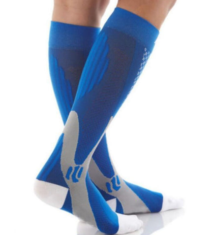 Chaussettes de compression pour hommes et femmes, coupe athlétique graduée optimale, idéales pour la course, les voyages en avion et pour améliorer l'endurance, la circulation et la récupération.