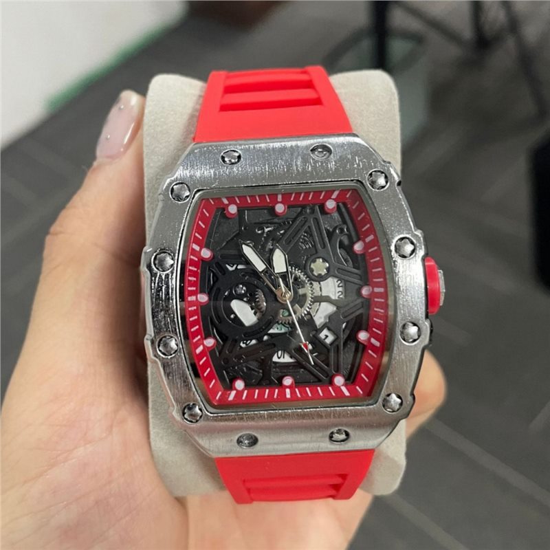 Montre cylindrique pour homme avec mouvement à quartz lumineux (non-bracelet)