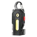 Lampe de secours multifonctionnelle rechargeable, porte-clés pratique, lampe de travail, lampe LED haute luminosité COB pour la maintenance, éclairage de camping en extérieur.