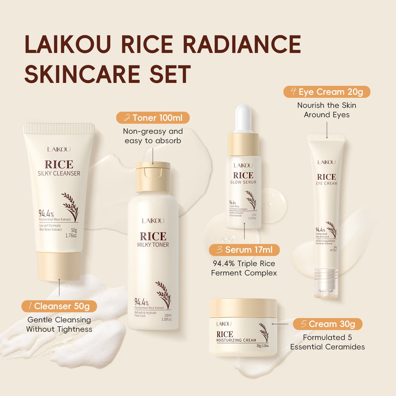 Crème hydratante aux extraits de plantes pour le soin du visage - Coffret de soins