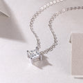 1Stay Together - Un pendentif en argent sterling S925 serti de diamants et de moissanites carrées, à la fois tendance et luxueux. Ventes interdites sur TikTok
