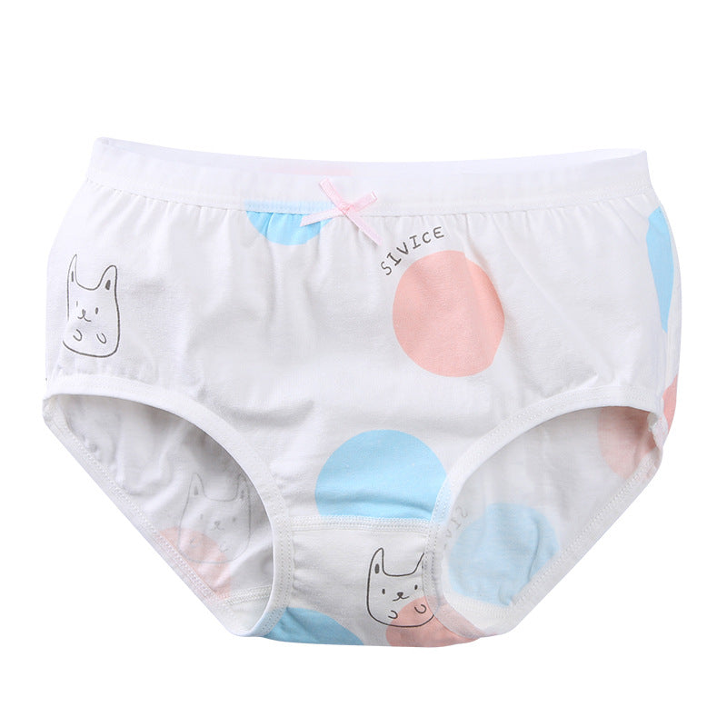 Culotte triangle en coton pour filles - Motifs amusants