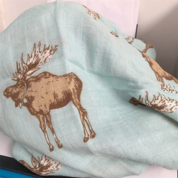 Couverture d'emmaillotage pour bébé en coton biologique naturel