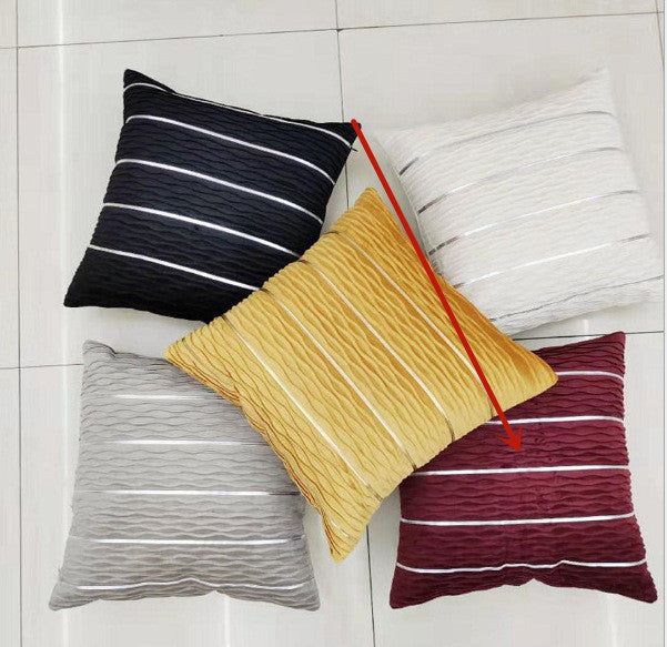 Housse de coussin velours peluche luxe 45x45 cm