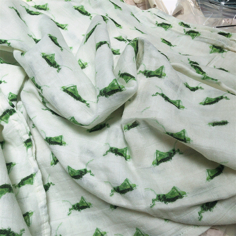 Couverture d'emmaillotage pour bébé en coton biologique naturel