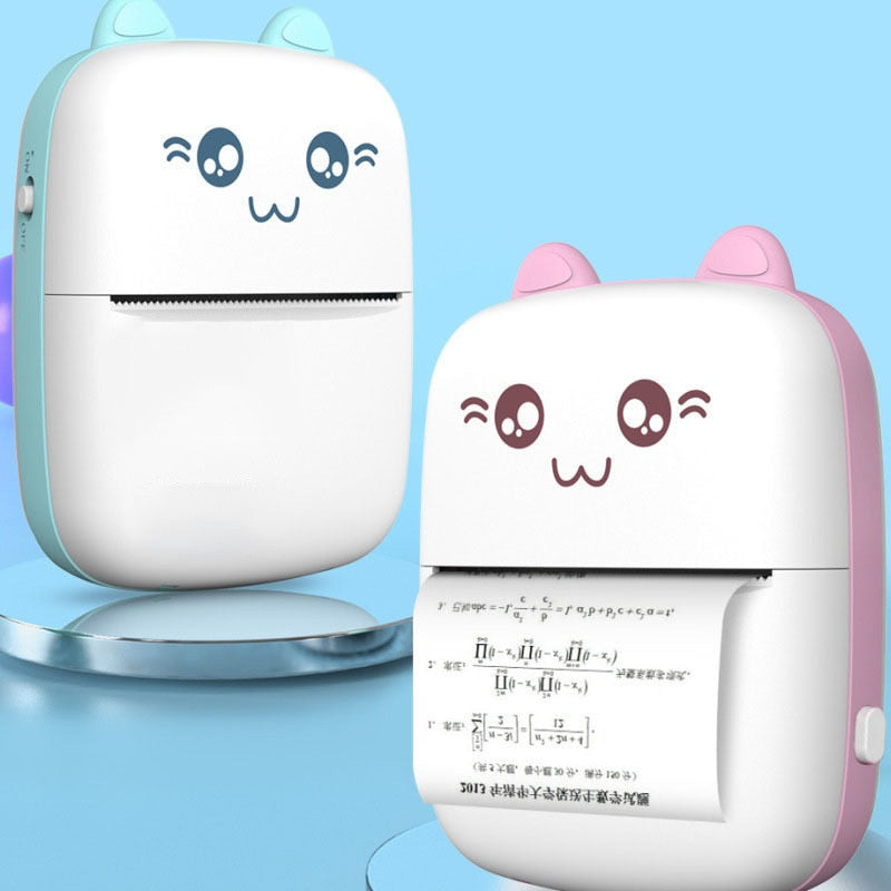 Mini imprimante portable Bluetooth WiFi, nouvelle imprimante pour téléphone portable, impression de photos et de titres, impression rapide, imprimante d'étiquettes d'erreur pour étudiants.