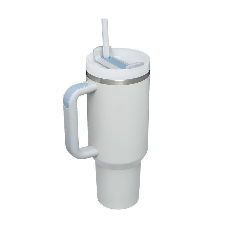 Gobelet isotherme 1,2 L avec anse et paille – Acier inoxydable anti-fuites