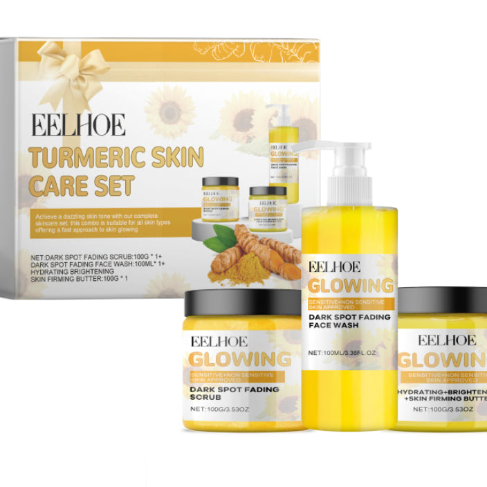 Coffret de soins pour la peau au curcuma