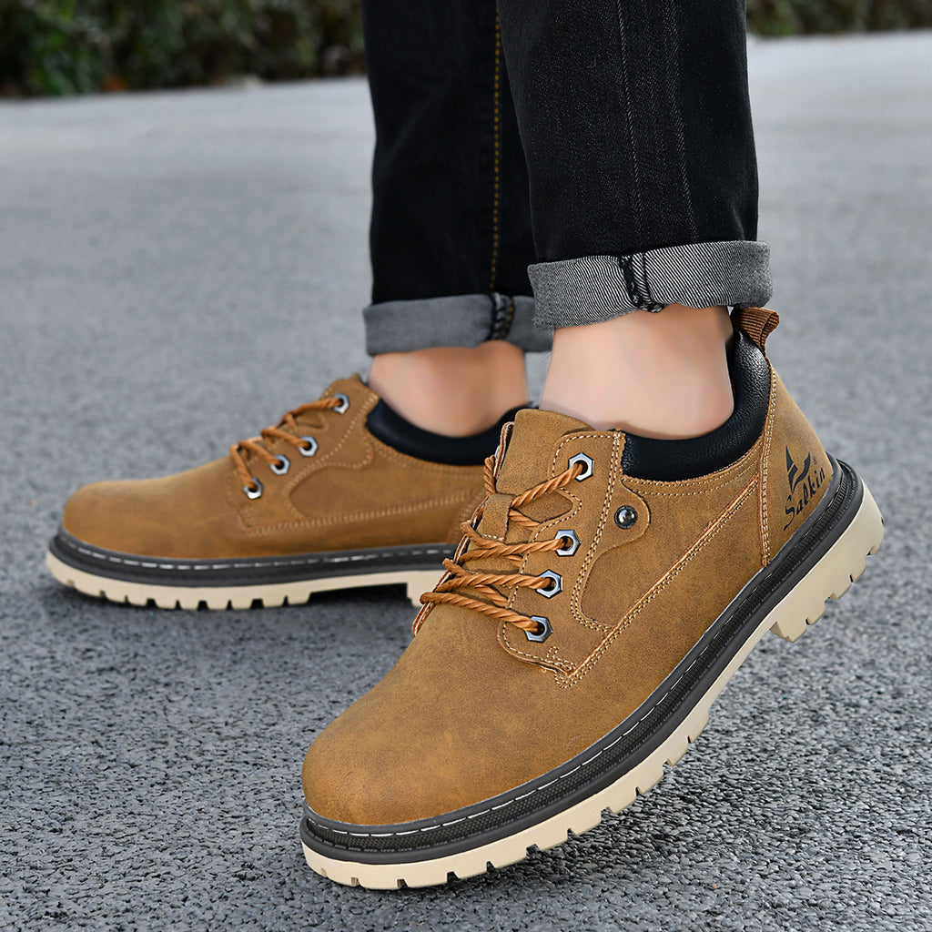 Bottes de travail de style britannique pour hommes branchés