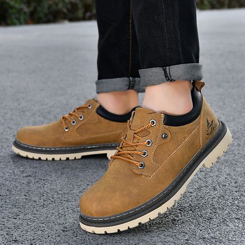 Bottes de travail de style britannique pour hommes branchés