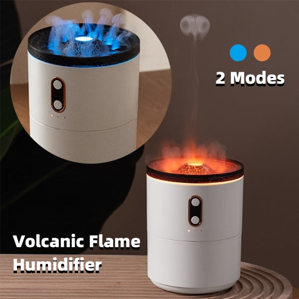 Diffuseur d'huiles essentielles à flamme volcanique, humidificateur d'air portable USB en forme de méduse avec veilleuse et diffuseur de parfum