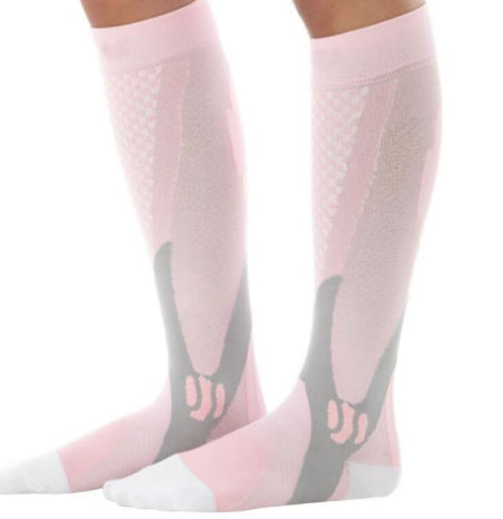 Chaussettes de compression pour hommes et femmes, coupe athlétique graduée optimale, idéales pour la course, les voyages en avion et pour améliorer l'endurance, la circulation et la récupération.