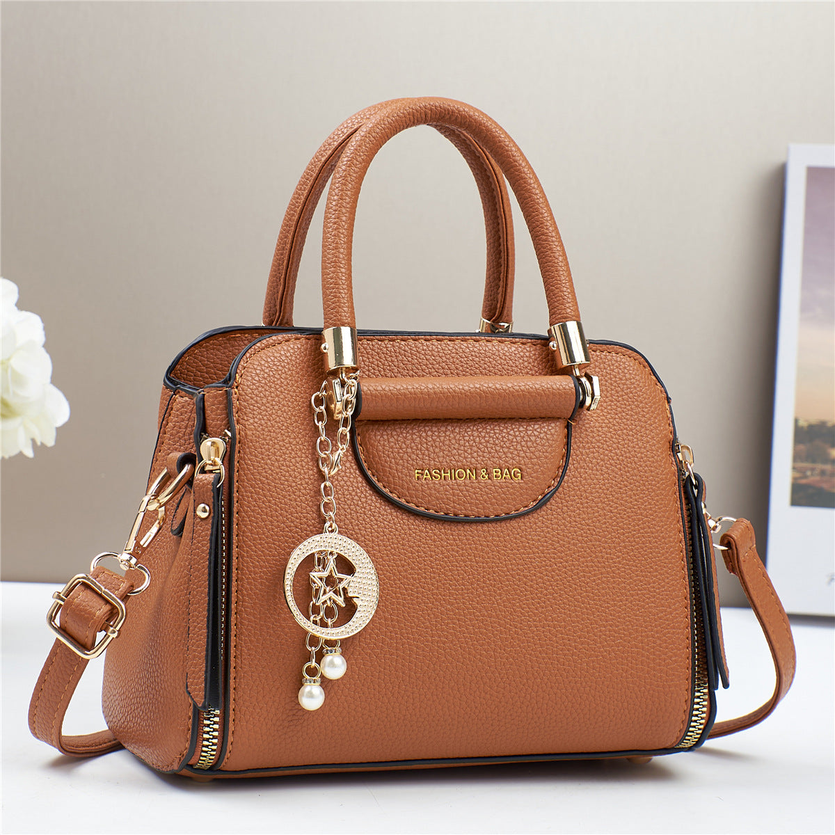 Sac bandoulière minimaliste urbain grande capacité – Style occidental