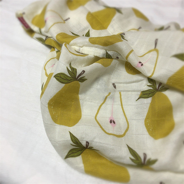 Couverture d'emmaillotage pour bébé en coton biologique naturel