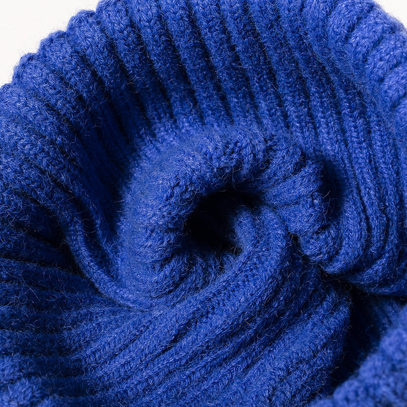 Bonnet de pêcheur court à revers tricoté pour homme et femme, chaud pour l'hiver