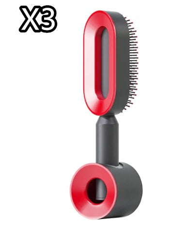 Brosse à cheveux autonettoyante pour femmes, nettoyage en une seule étape, anti-chute de cheveux, massage du cuir chevelu par airbag, peigne antistatique.