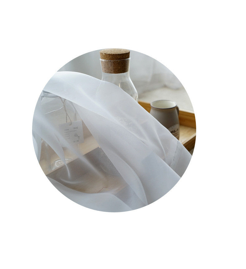 Rideau voilage coton lin moderne uni – Salon et chambre