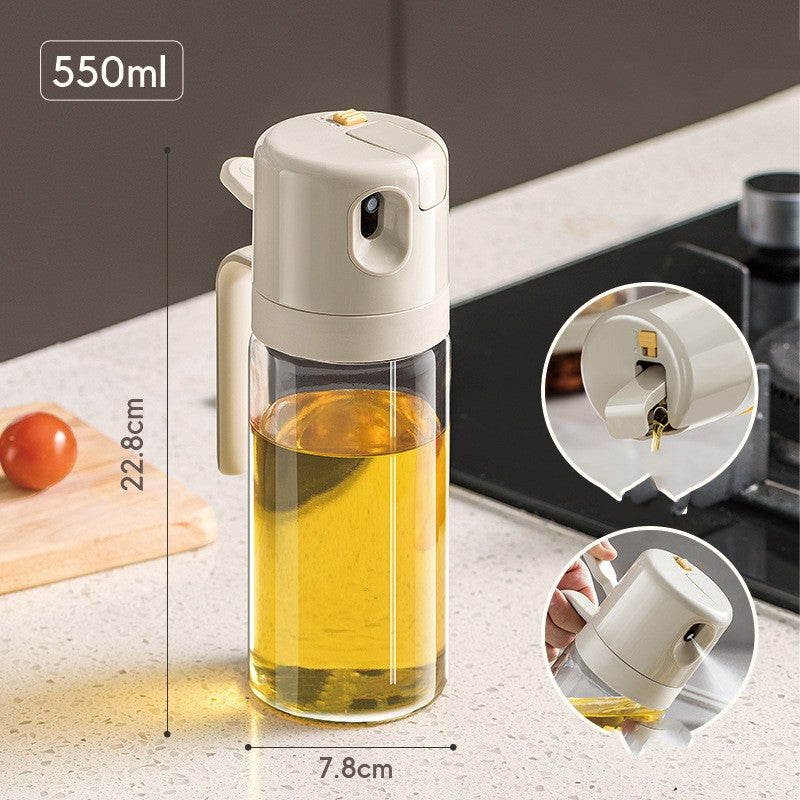 Vaporisateur d'huile 2 en 1 pour barbecue, huile de cuisson, huile d'olive, huile de cuisson, vinaigre