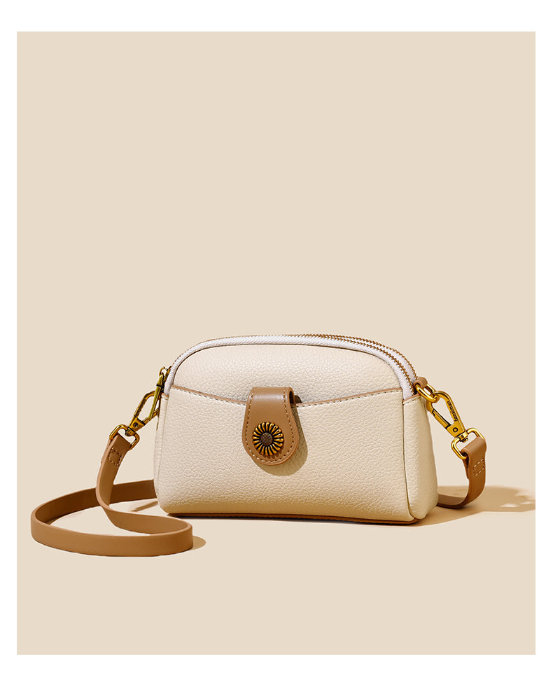 Sac bandoulière PU souple fermoir lettre – Printemps été