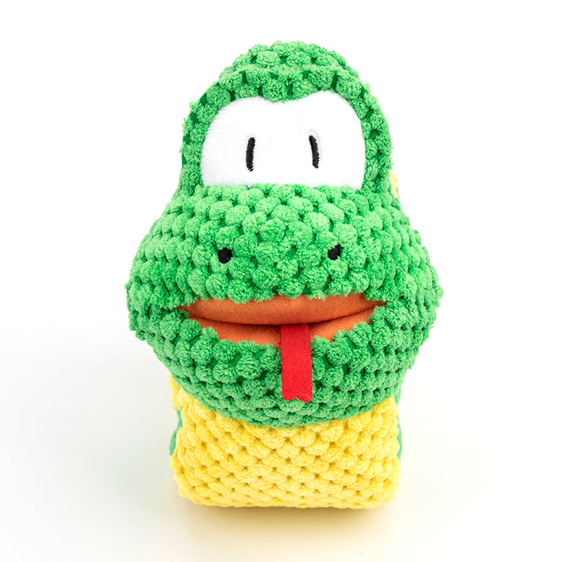 Jouet à mâcher en forme de serpent, jouet couineur pour chien, jeu anti-stress et anti-ennui,