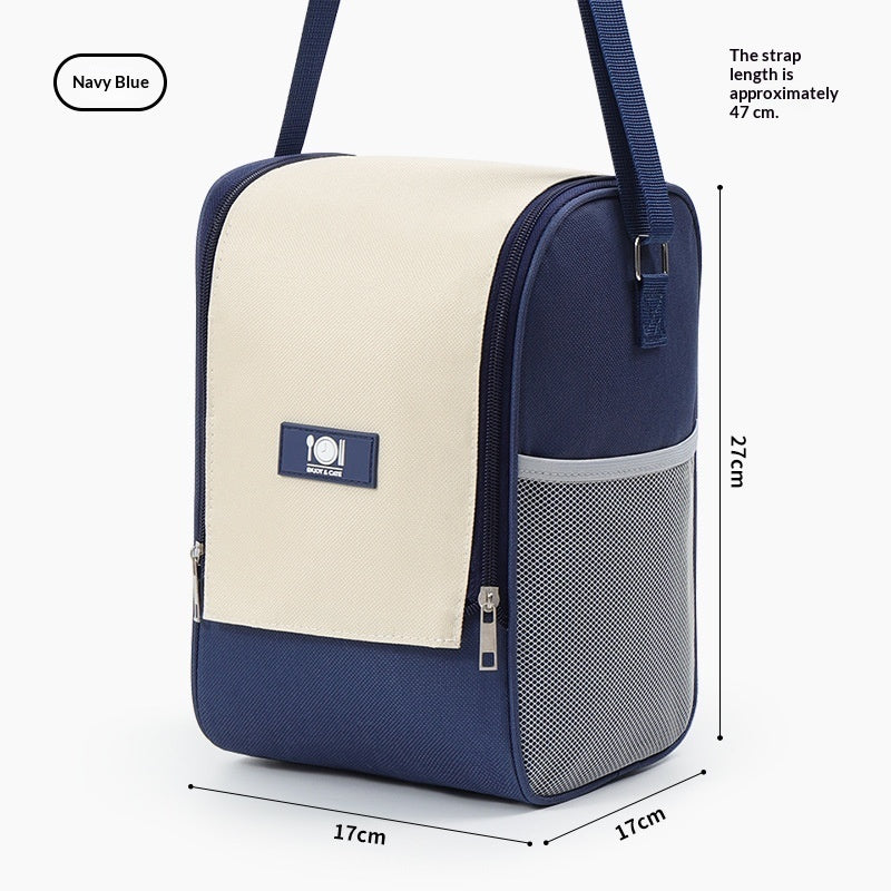Sac lunch isotherme en tissu Oxford – Isolation aluminium