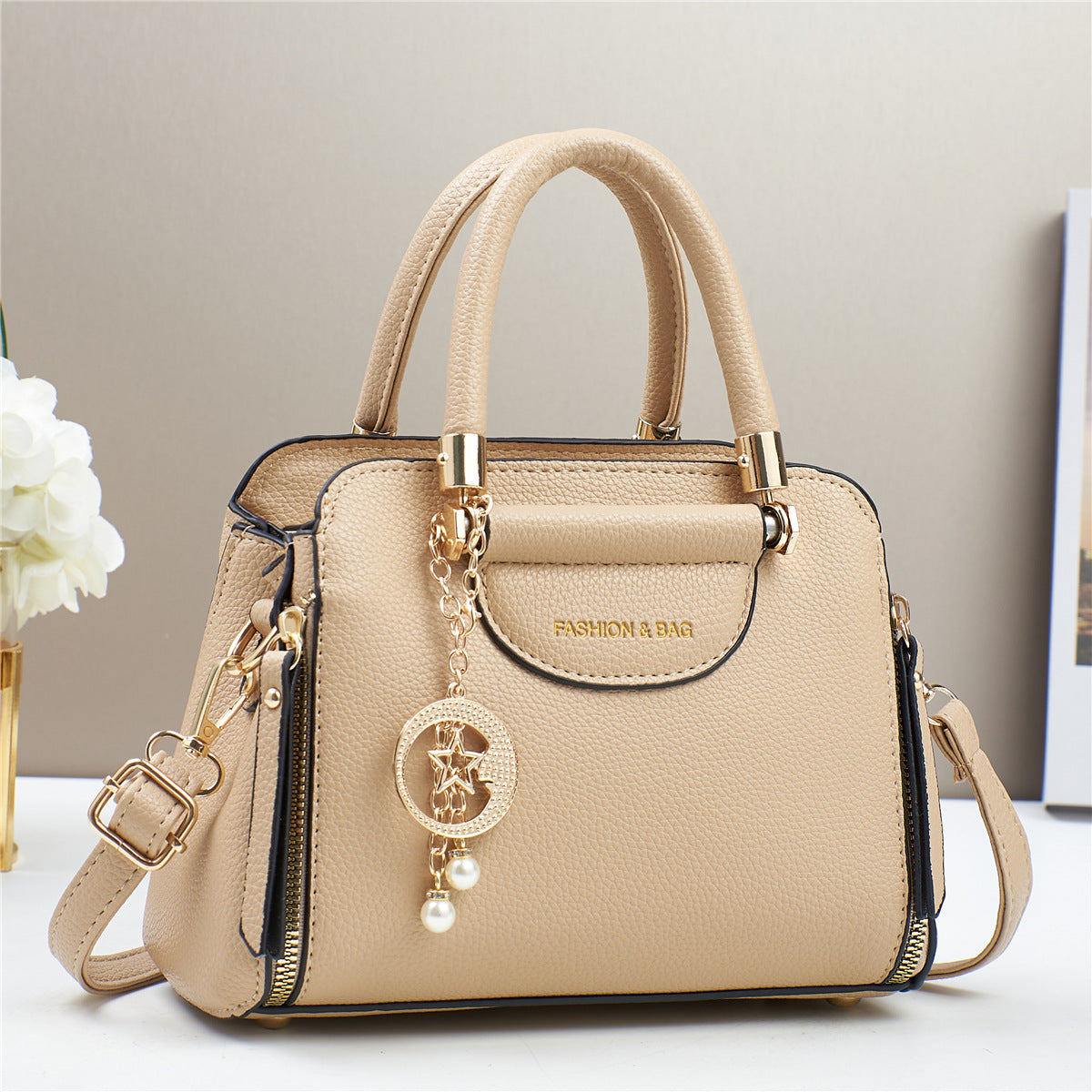 Sac bandoulière minimaliste urbain grande capacité – Style occidental