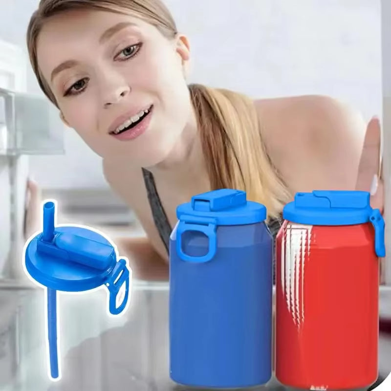 Bouchon réutilisable pour canette de soda, bière, jus, etc. Compatible avec les canettes de Coca-Cola standard.