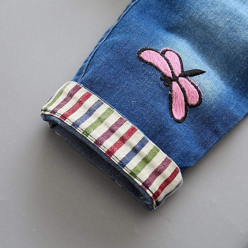 Jeans à bretelles pour enfants, garçons et filles