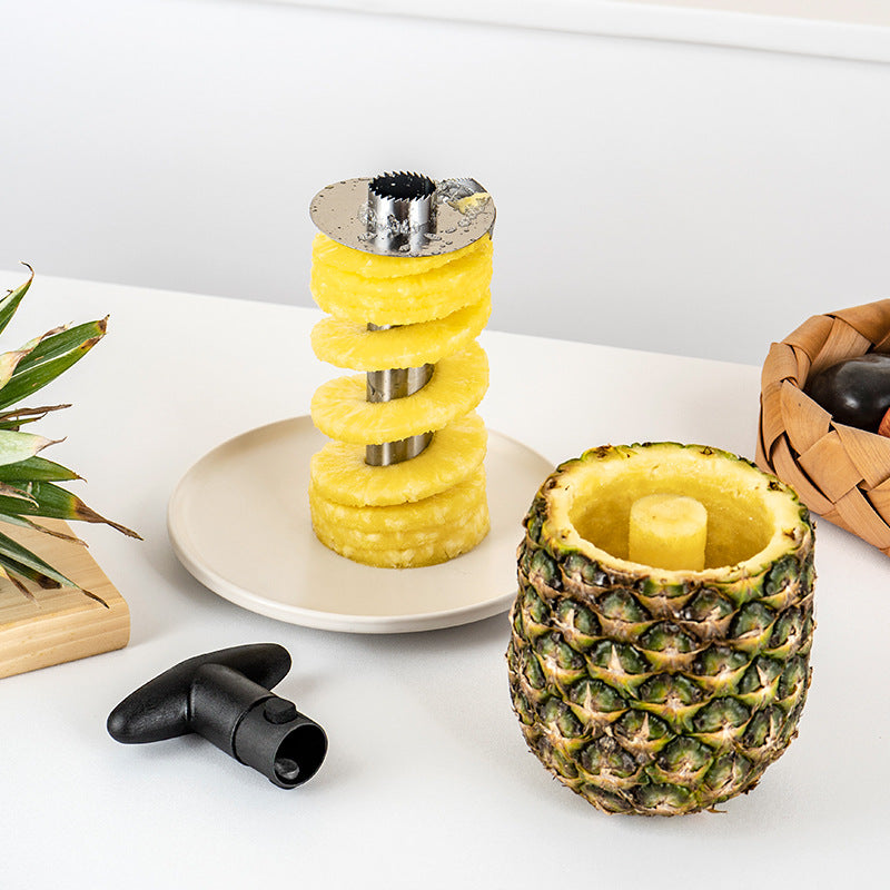 Éplucheur à ananas rotatif en acier inoxydable 304