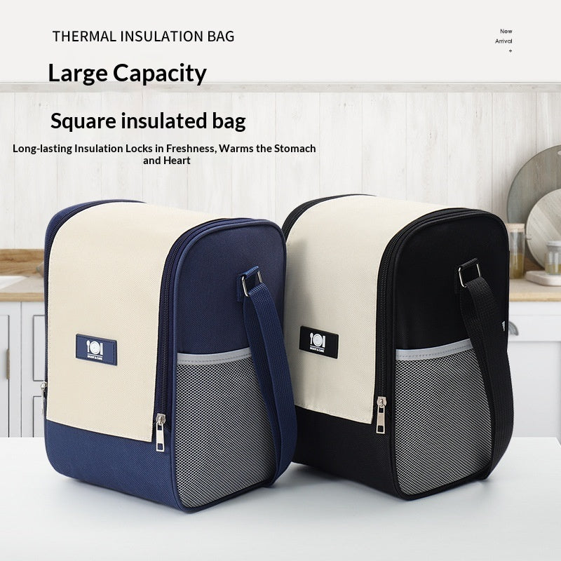 Sac lunch isotherme en tissu Oxford – Isolation aluminium