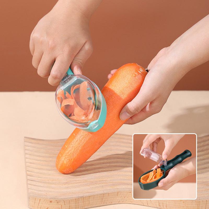 Couteau à éplucher avec couvercle de rangement, éplucheur de fruits et de pommes de terre, ustensiles de cuisine