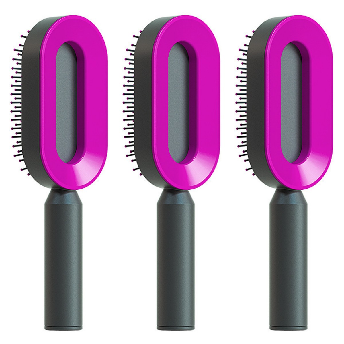 Brosse à cheveux autonettoyante pour femmes, nettoyage en une seule étape, anti-chute de cheveux, massage du cuir chevelu par airbag, peigne antistatique.