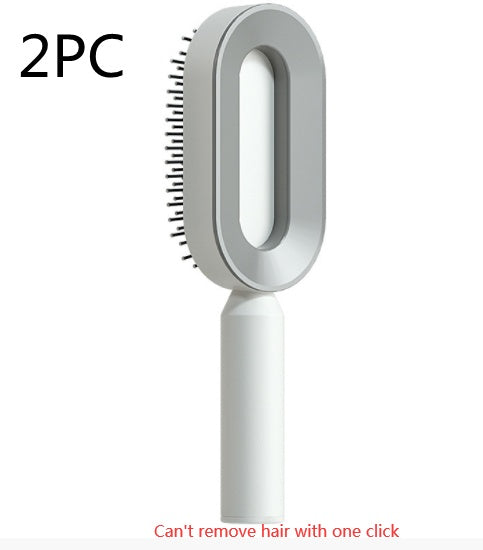 Brosse à cheveux autonettoyante pour femmes, nettoyage en une seule étape, anti-chute de cheveux, massage du cuir chevelu par airbag, peigne antistatique.