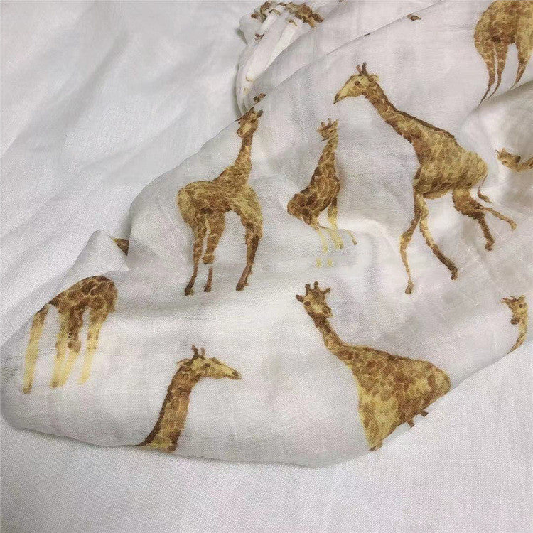 Couverture d'emmaillotage pour bébé en coton biologique naturel