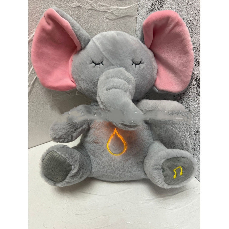 Lapin respirant en peluche sensorielle apaisante, idéal pour soulager l'anxiété des nouveau-nés et apaiser les bébés.
