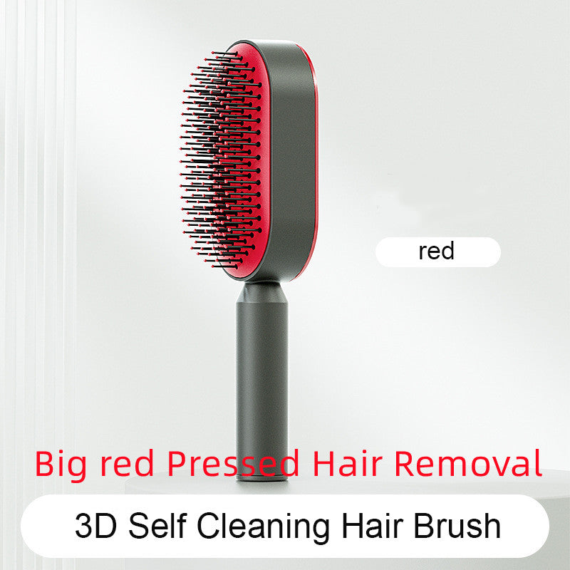 Brosse à cheveux autonettoyante pour femmes, nettoyage en une seule étape, anti-chute de cheveux, massage du cuir chevelu par airbag, peigne antistatique.